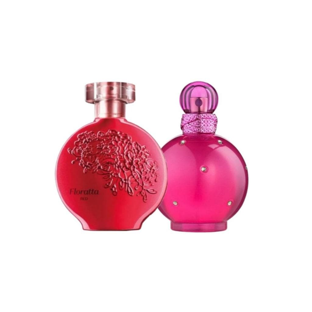 Kit 2 Perfumes Feminino Fantasy + Florata Red Florais - 100ml