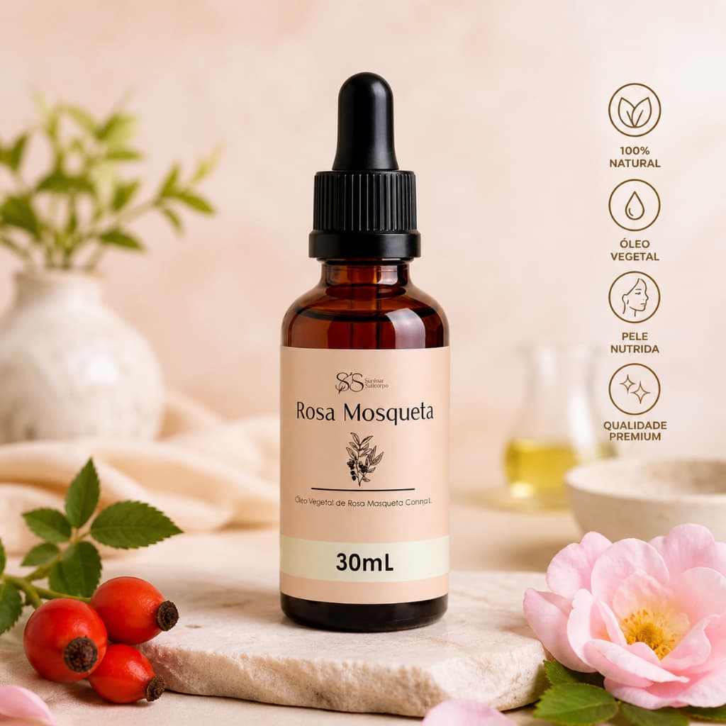 Óleo Rosa Mosqueta 100ml Puro Natural Regenerador Facial Anti Rugas Manchas Estrias