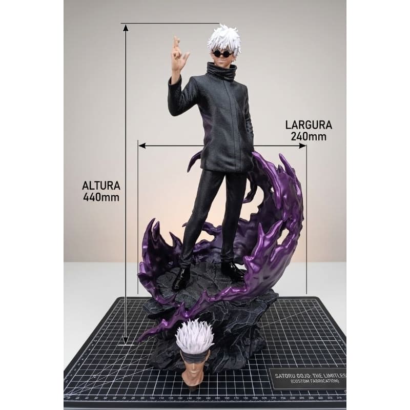 Action Figures Gojo - 44cm de altura - Pintura a mão Fotos Reais