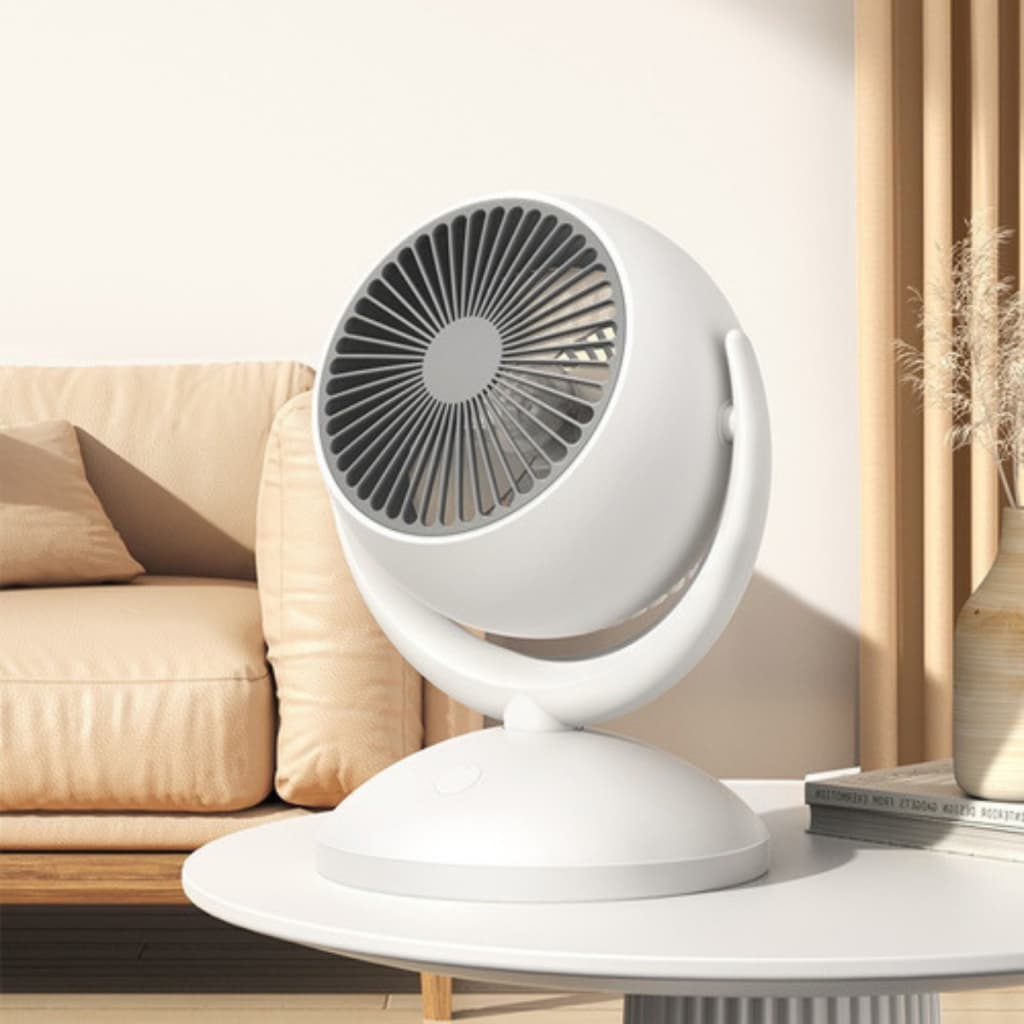 Ventilador Mesa Portátil Recarregável 23cm Turbo 4.5W Silencioso