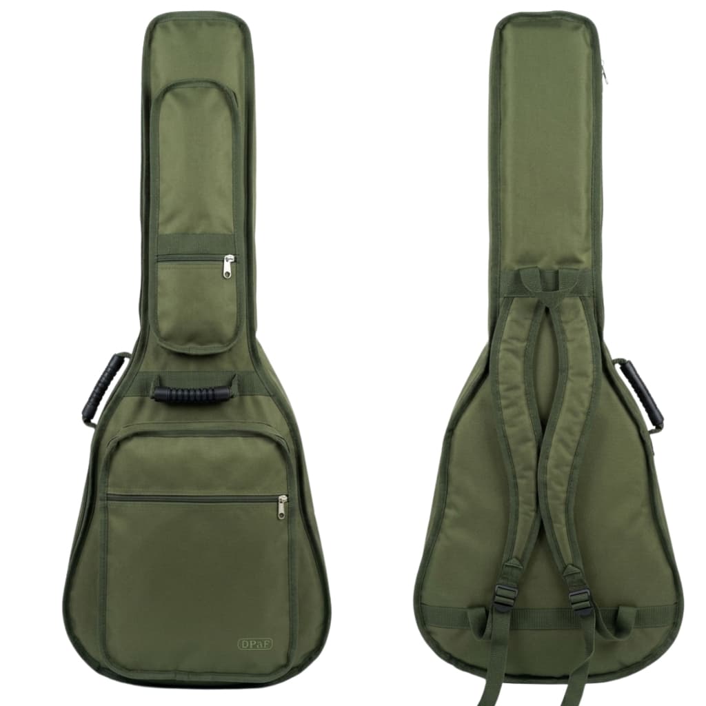 Capa Bag Violão Clássico Folk Luxo Acolchoado Bolso Cargo Verde