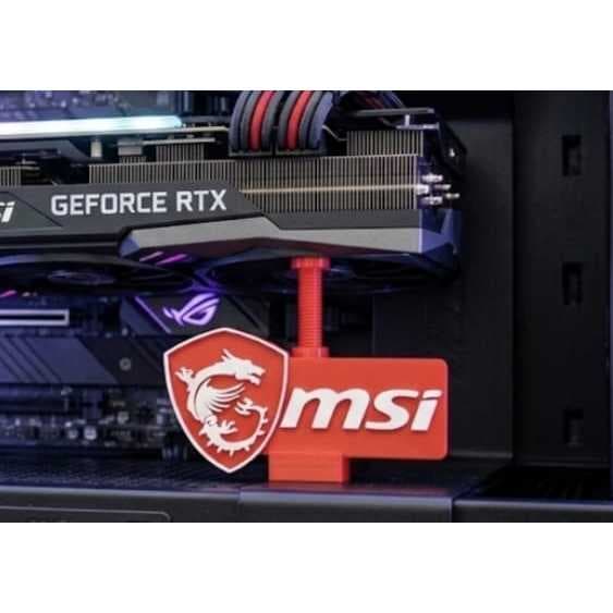 Suporte Placa De Vídeo Msi Altura Ajustável 60mm A 105mm
