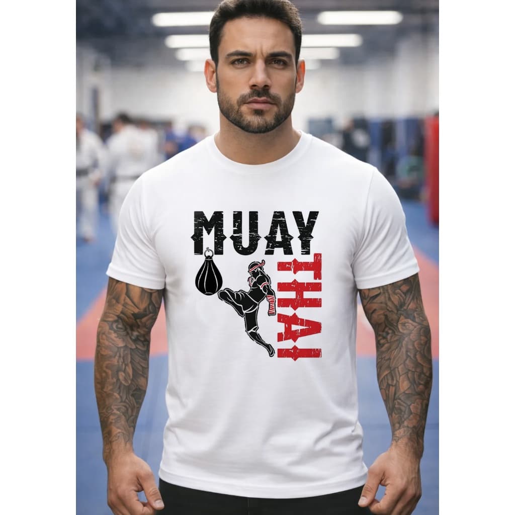 Camiseta Camisa Masculina Muay Thai Luta MMA Esportes Moda Blusas T-shirts Blusas Moda