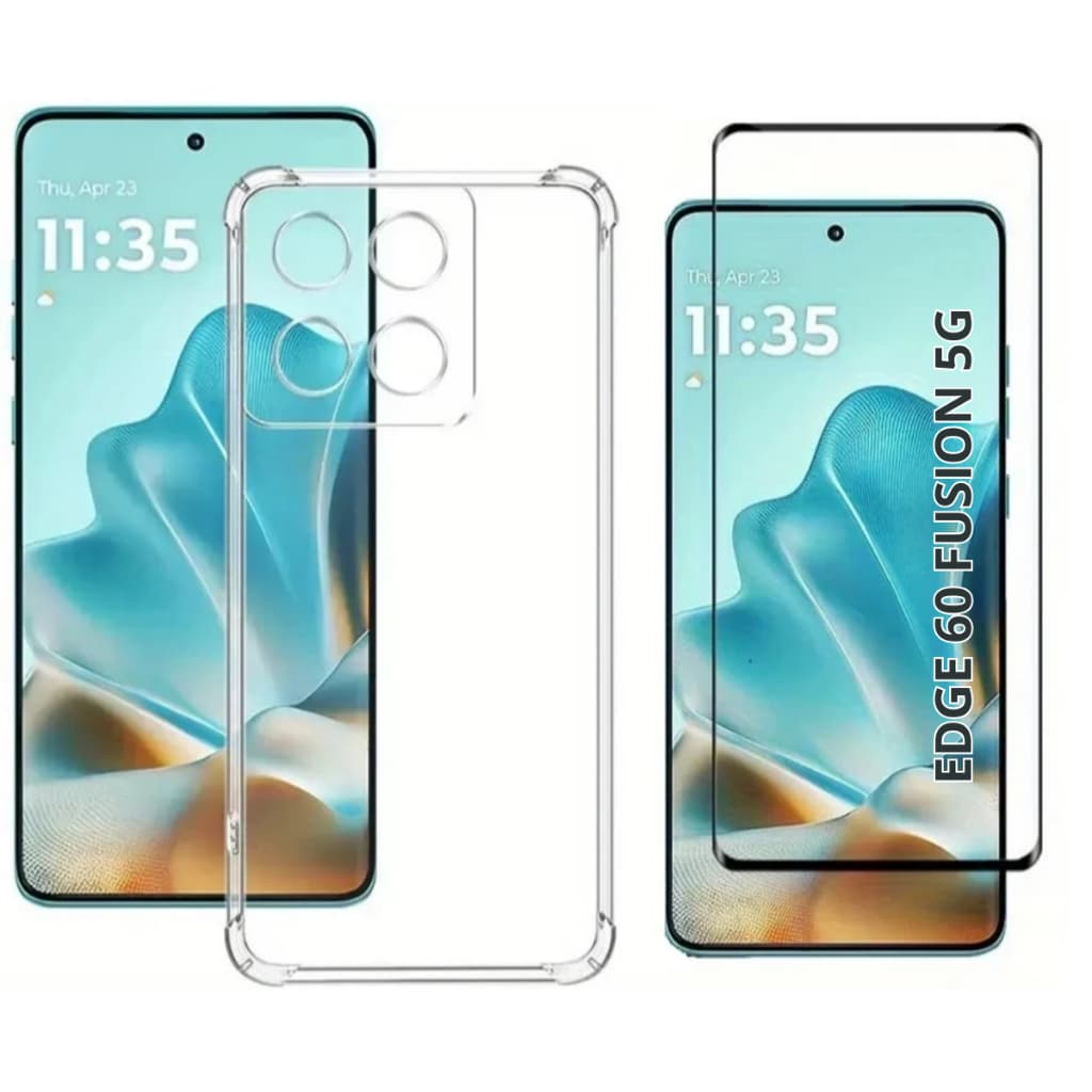 Capa Capinha Anti Impacto + Película Cerâmica Para Motorola Edge 60 Fusion5G