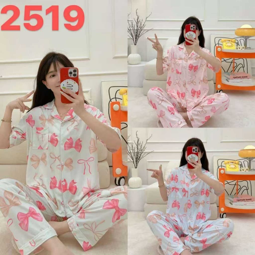 Pijama Americano Laços Coquette - Conforto Premium P ao GG REF2519