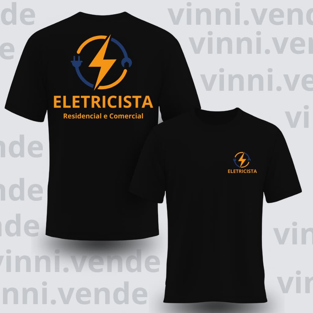 Camiseta Eletricista Profissões Luxo Estilo Gringo Algodão Premium Envio Já