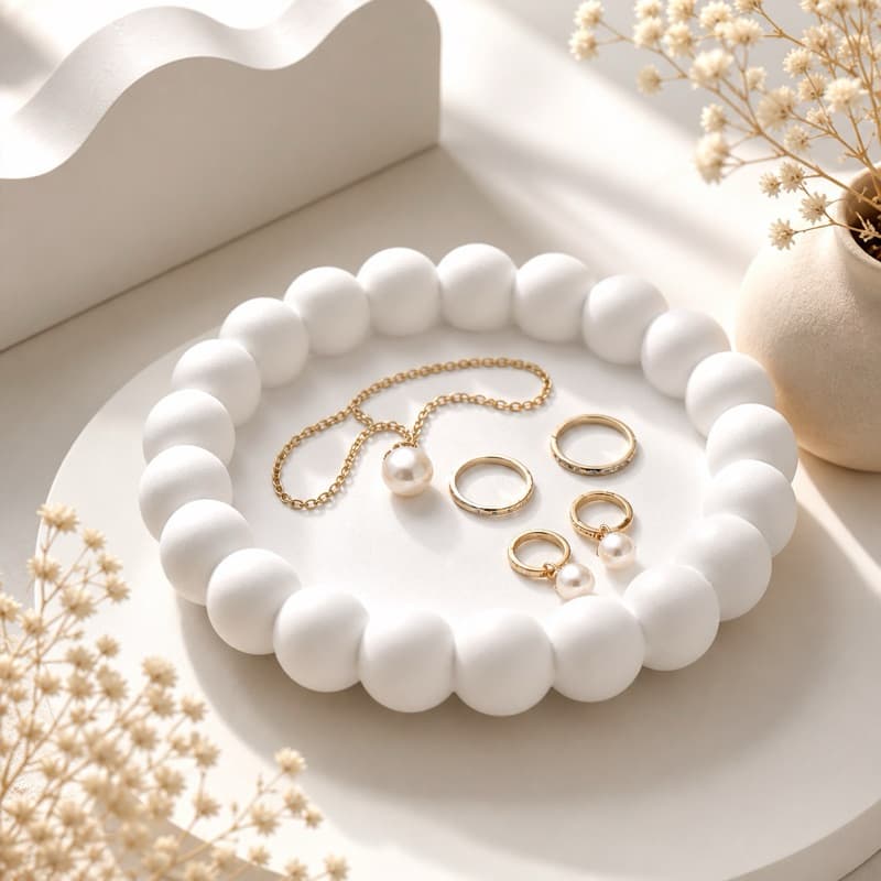Bandeja Decorativa buble Porta Joias e Perfumes | Organizador de Mesa | Decoração Moderna