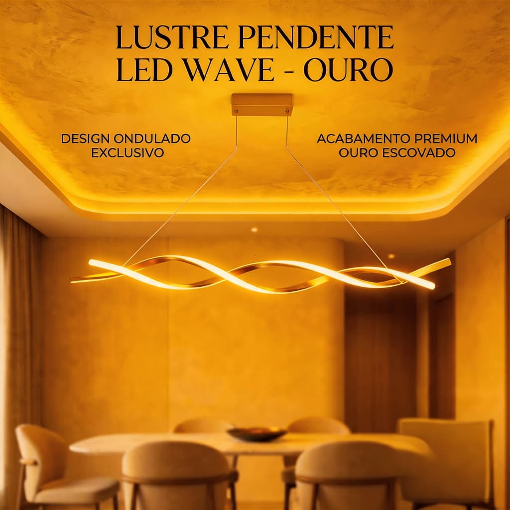 Lustre Pendente LED Dimmável, Alumínio Antiferrugem, 3000K-6000K para Sala de Jantar e Cozinha