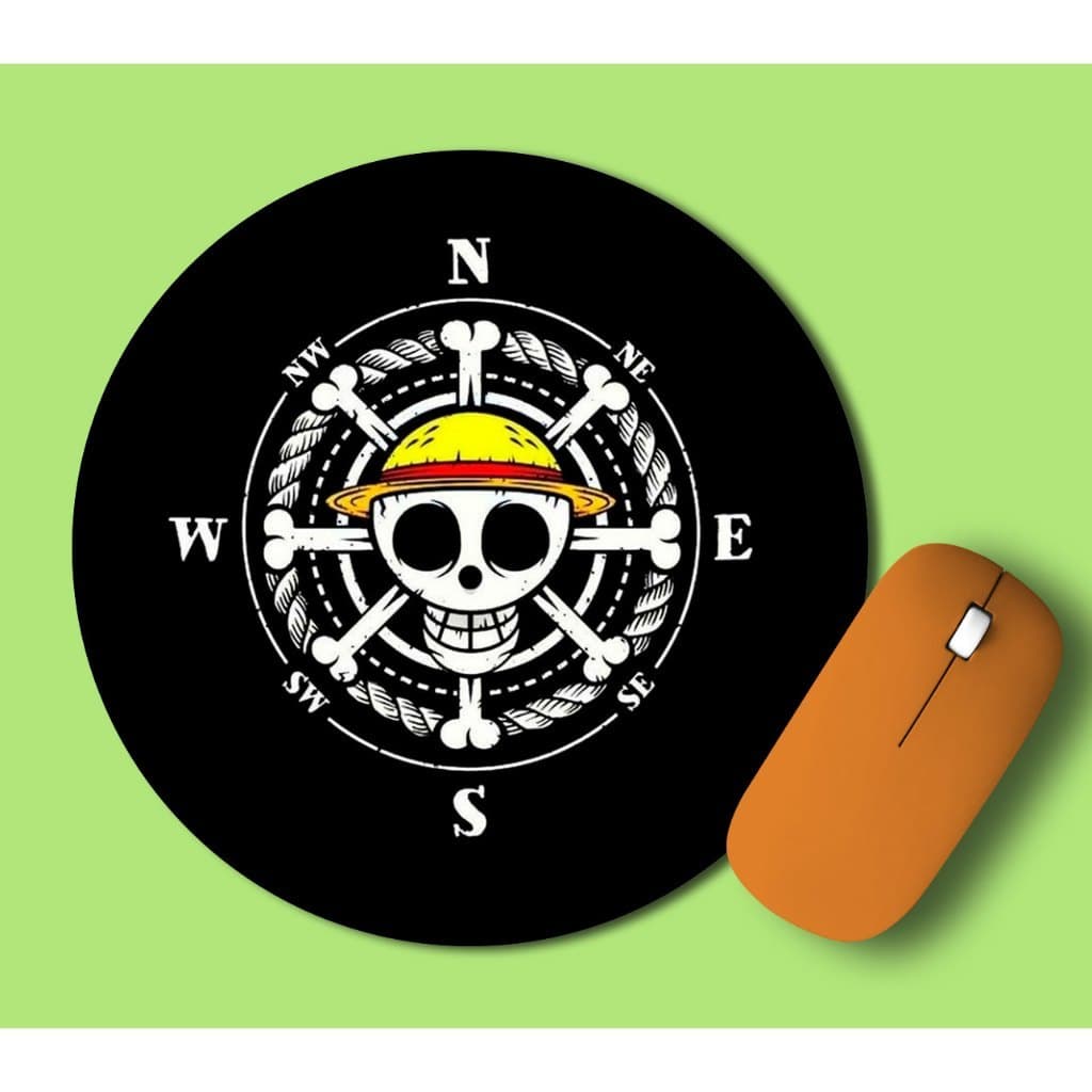 mouse pad one peace borda costurada antiderrapante emborrachado