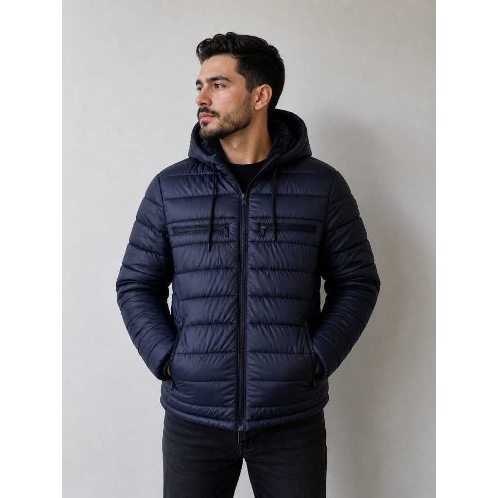 Bobojaco Masculina com Forro de Pelinho, Bolso na Frente e Capuz Removivel