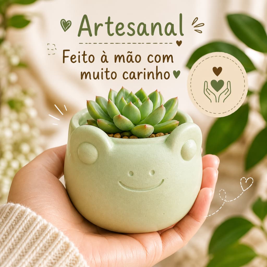 Vasinho Decorativo Sapo Artesanal – Estilo Fofo e Rústico🌿