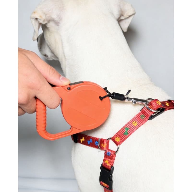 Guia retrátil cachorro/ coleira retrátil pet/ guia 3m cachorro