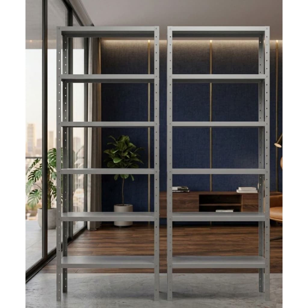 KIT Estante Armário de aço galvanizado 90cm 6 Prateleiras  - Envio Rapido