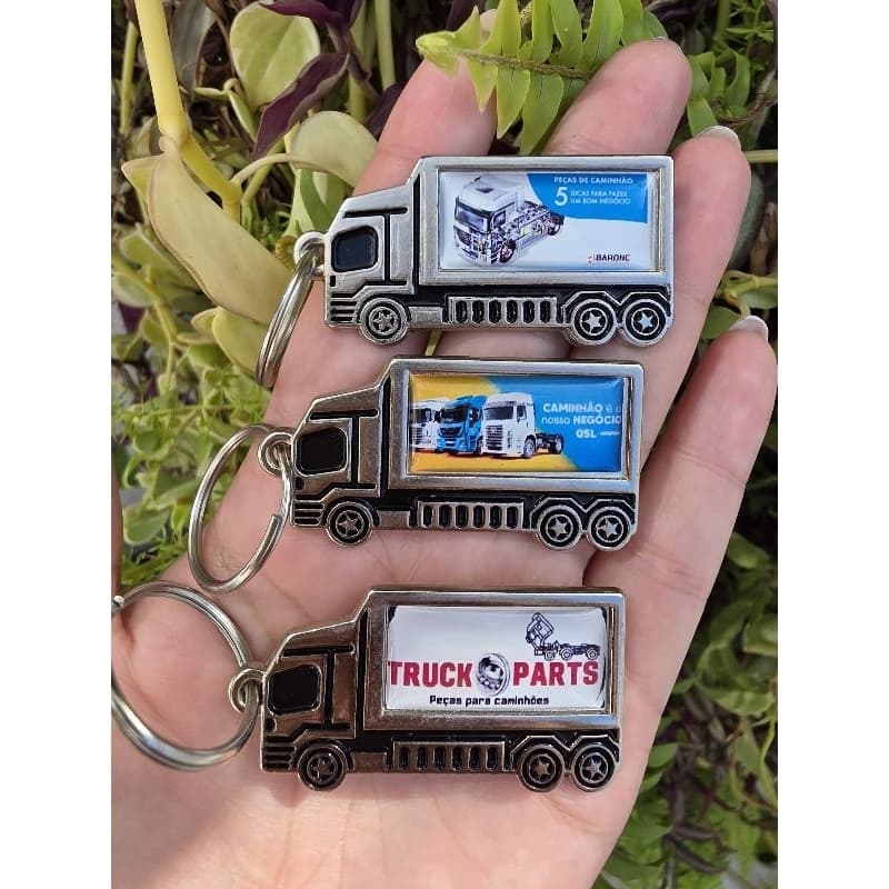 Kit chaveiro caminhão personalizados em resina