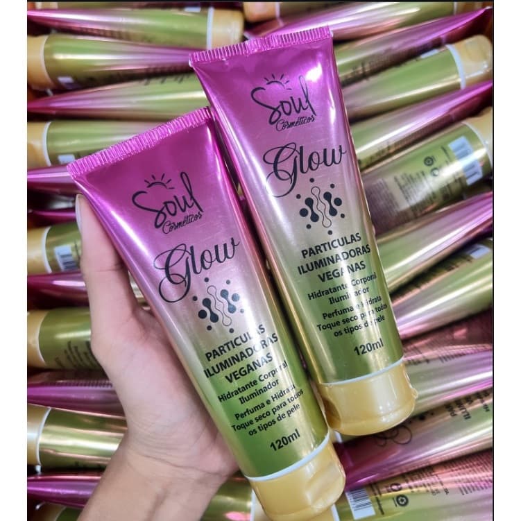 KIT 10  Hidratantes Iluminador Glow 120ml - Soul