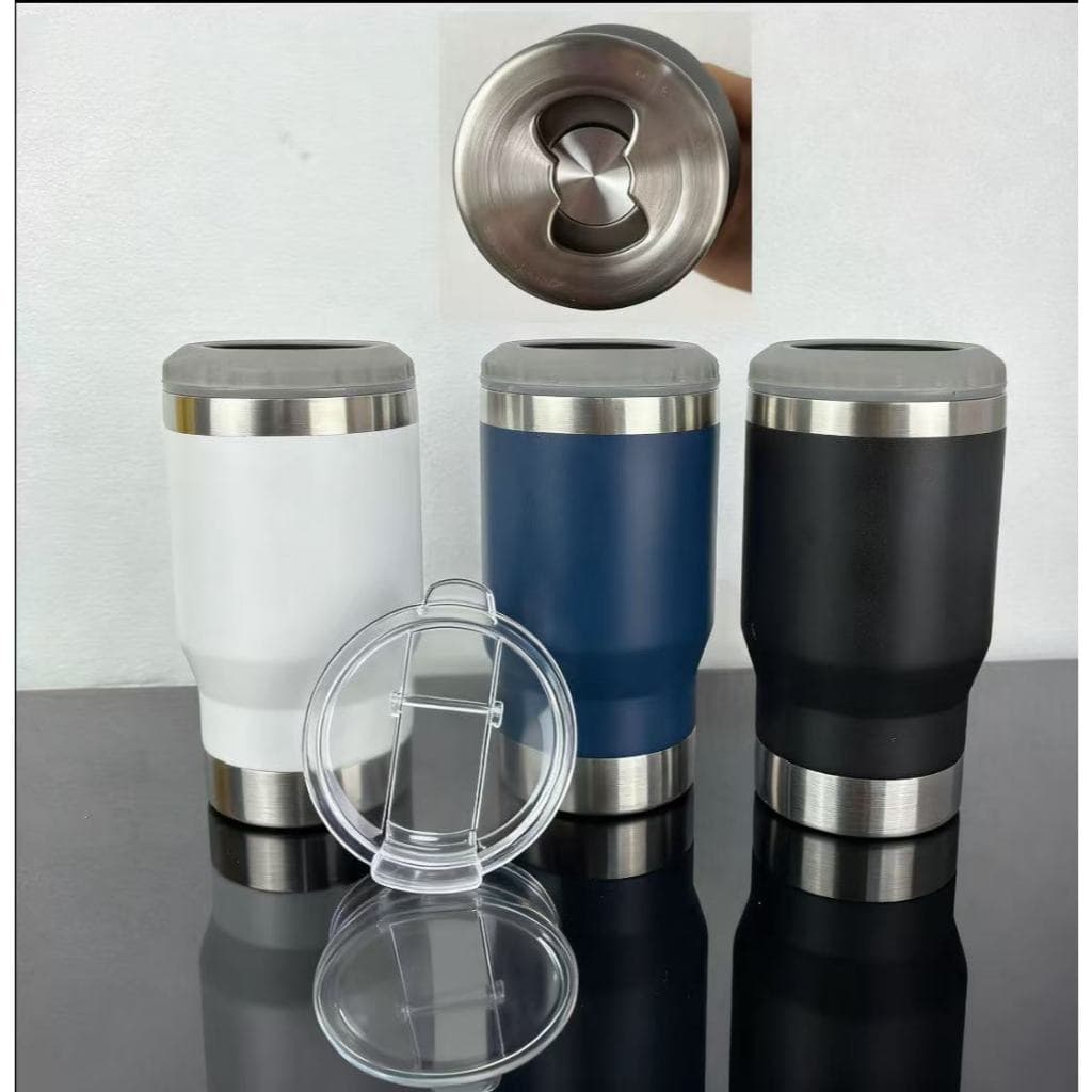 Copo Garrafa Térmico 5 em 1 Porta Latinha Barrigudinha Long Neck Lata Alta 304 Aço inoxidável Vacuum Thermal Bottle