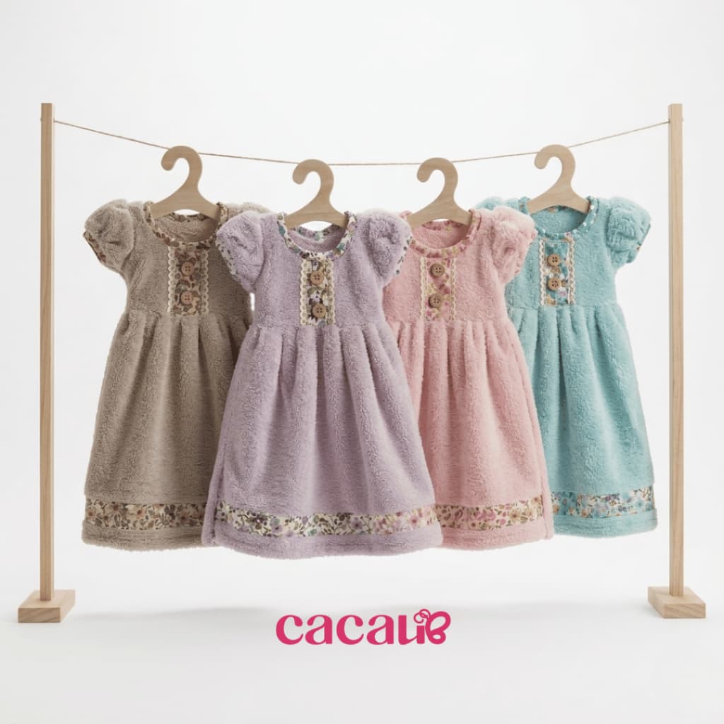 Toalha Bate Mão Formato Vestido Decorativo Para Cozinha e Lavabo Atoalhado Macio