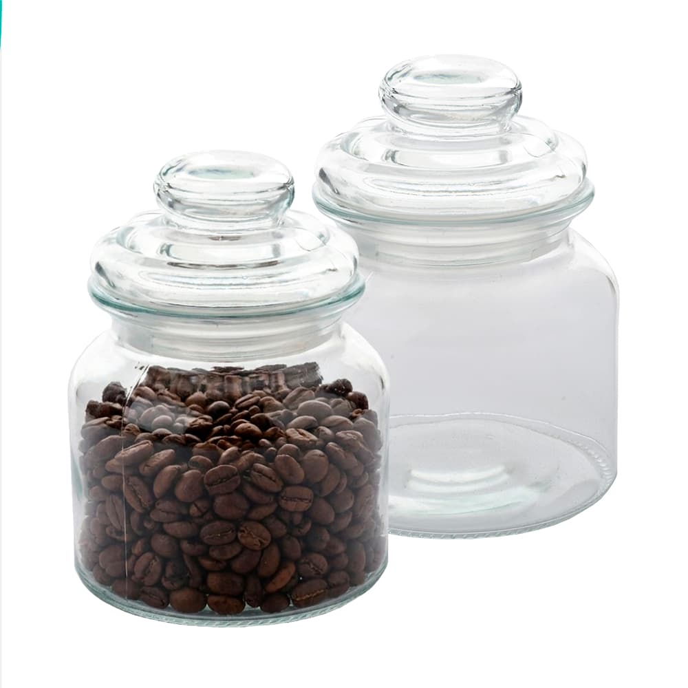 Pote Hermético de Vidro com Tampa 600ml, Porta Mantimento de Vidro – Ruvolo