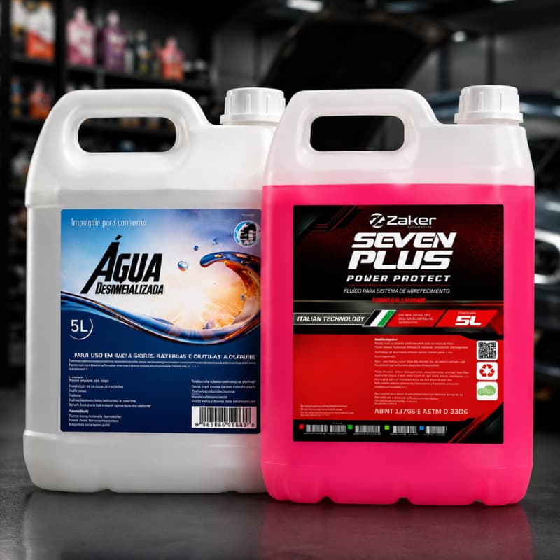 Kit Proteção Radiador Aditivo Anticorrosivo Água Desmineralizada 5L Onix Celta Todos