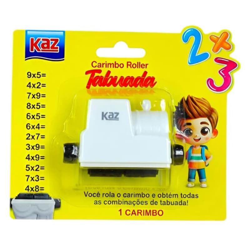 Carimbo Tabuada Roller Pedagógico Matemático Divertido