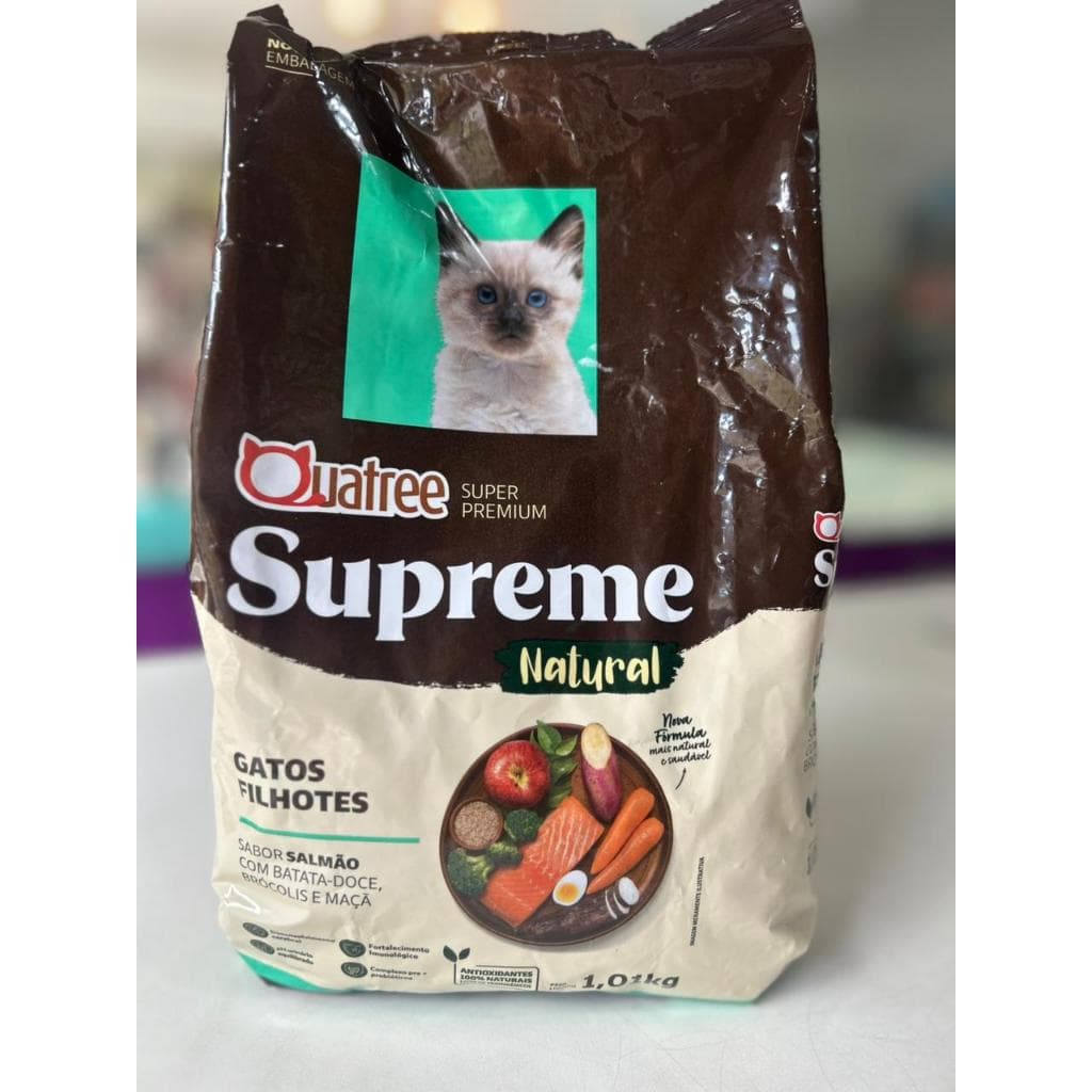 Ração Quatree Supreme para Gatos Filhotes - NOVA EMBALAGEM-ENVIO IMEDIATO