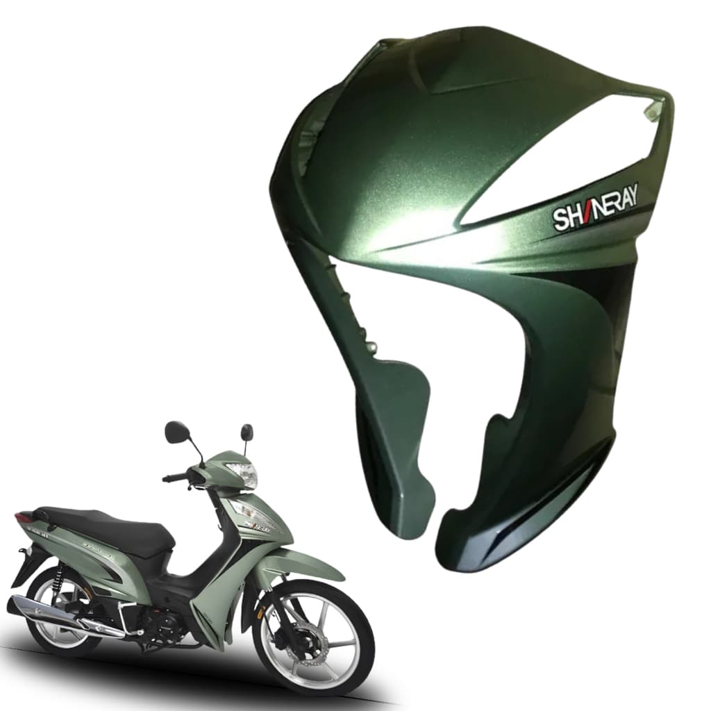 CARENAGEM PEITO FRONTAL BICO IRON SHINERAY JET50 JET 50 VERDE 2020 2021