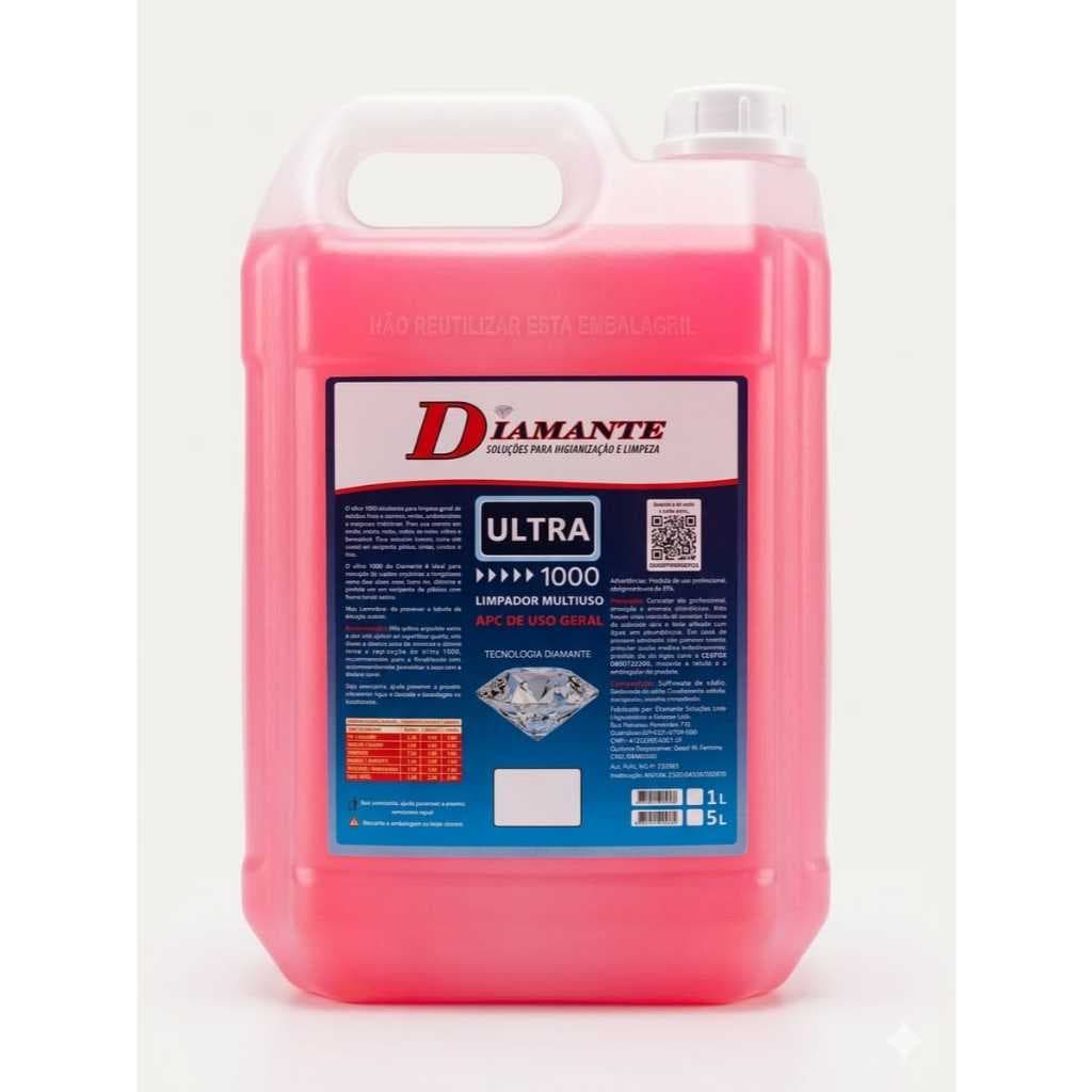 Ultra 1000 APC Concentrado Limpeza Automotiva Interna e Externa 5 litros Diamante
