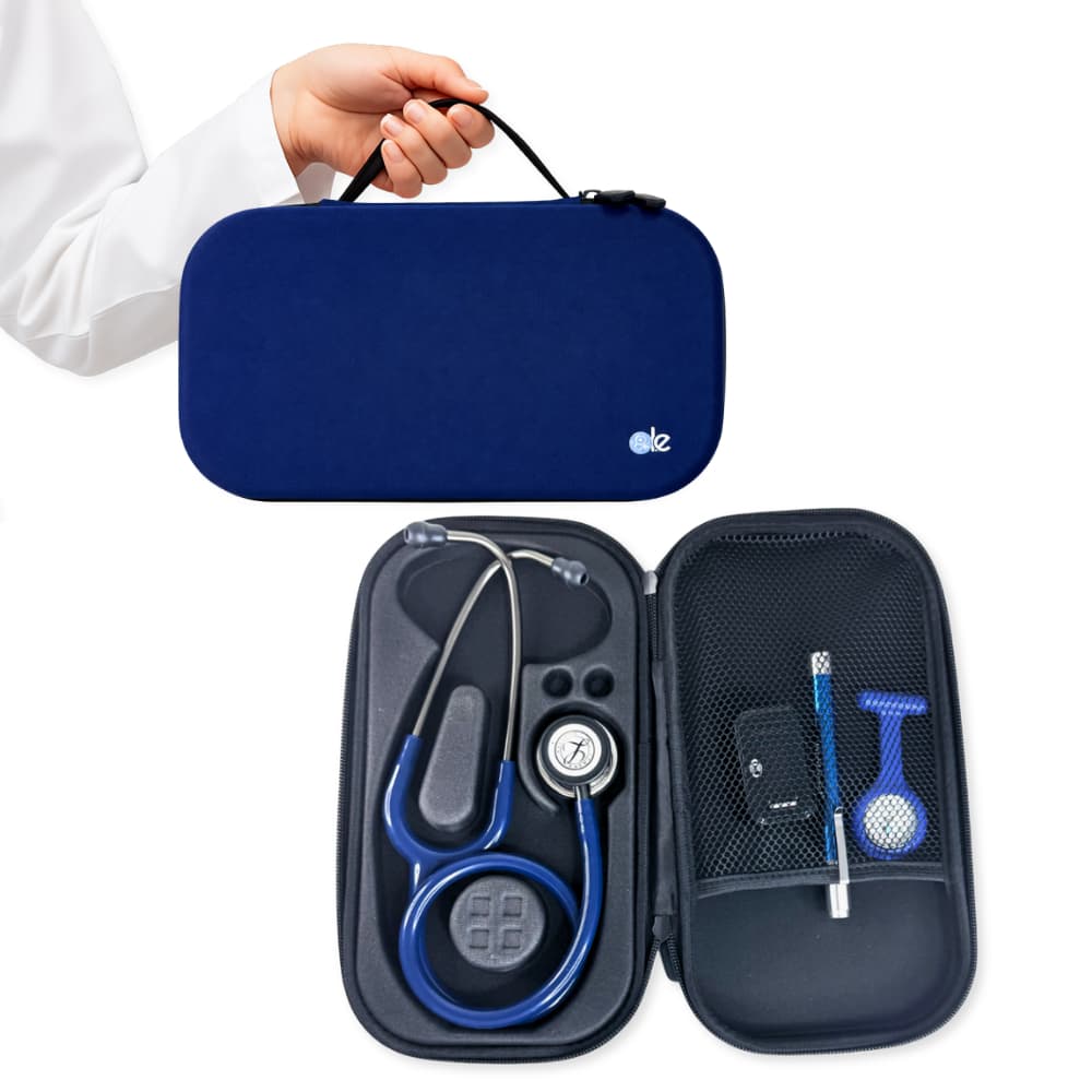 Estojo Case Premium Para Estetoscópio Azul Marinho - Le Medical
