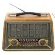 Rádio Retrô Clássico AD-8528 – 3 Bandas AM/FM/SW com Bluetooth e Bateria Recarregável - Dragão