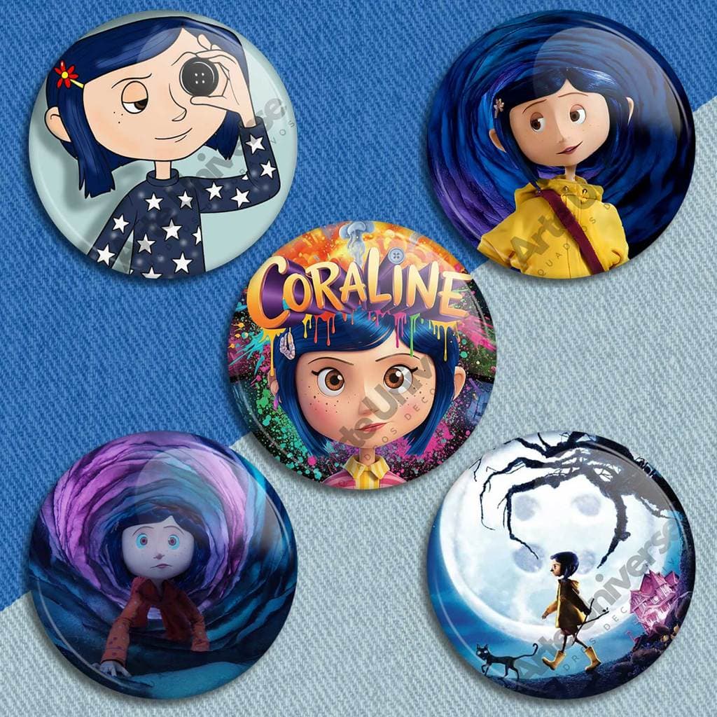 Coraline botons kit de broches coraline pins buttons 4,5cm ou 3,5cm