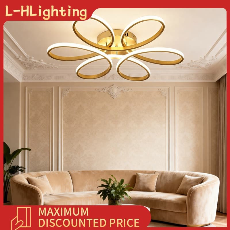 Lustre moderno para sala de estar, teto, quarto, sala de jantar e corredor