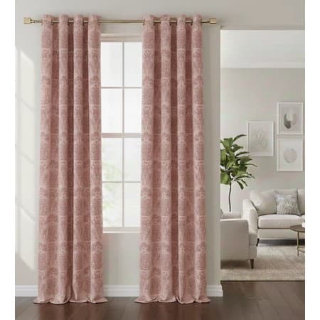 Cortina Jacquard 2,80x2,30 Para Sala E Quarto Semi Blackout
