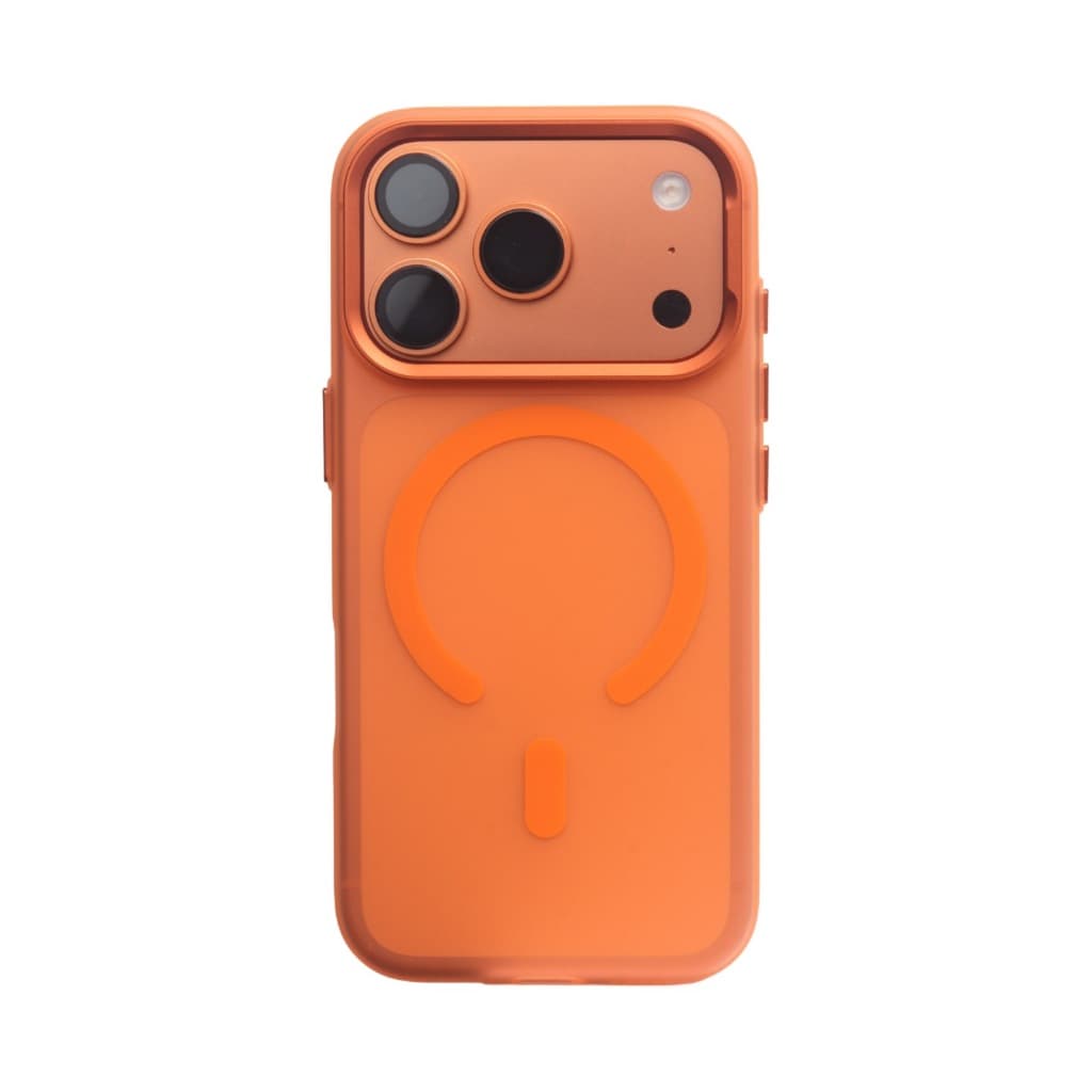 Direto da Fábrica Capinha  premium Magnética Transforma iPhone em 17 Pro Max Laranja para 16 15 14 13 12 11 Pro Ma