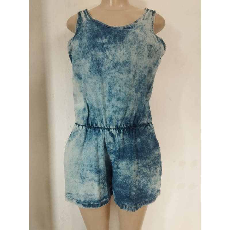 Macacão jeans feminino, macacão de verão, Veste M, 38/40.