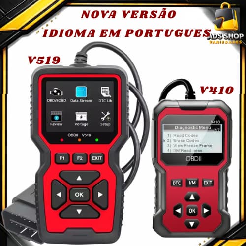 Scanner Automotivo Obd2 idioma em português versão Atualizada