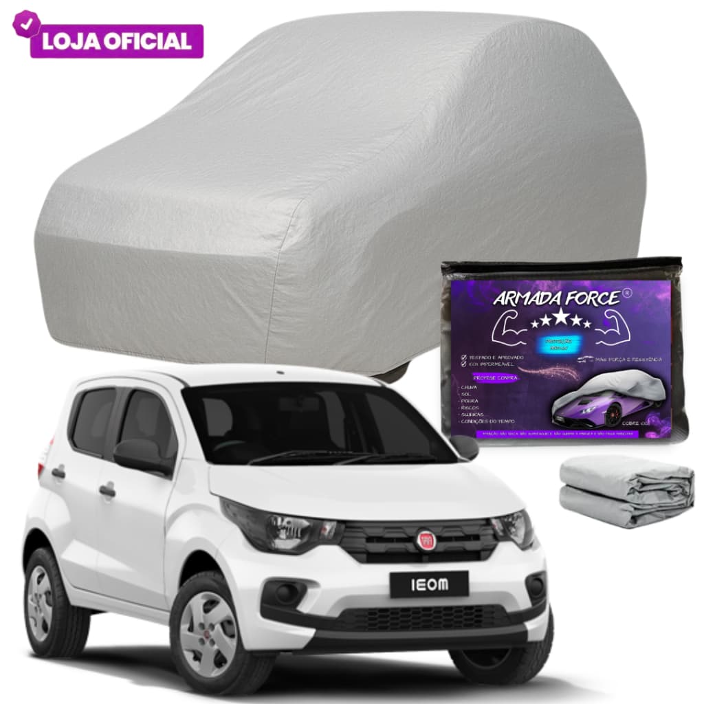 Capa Cobrir Carro Mobi ARMADA FORCE Forrada 100% Impermeável Protege Sol Chuva Poeira Anti-UV