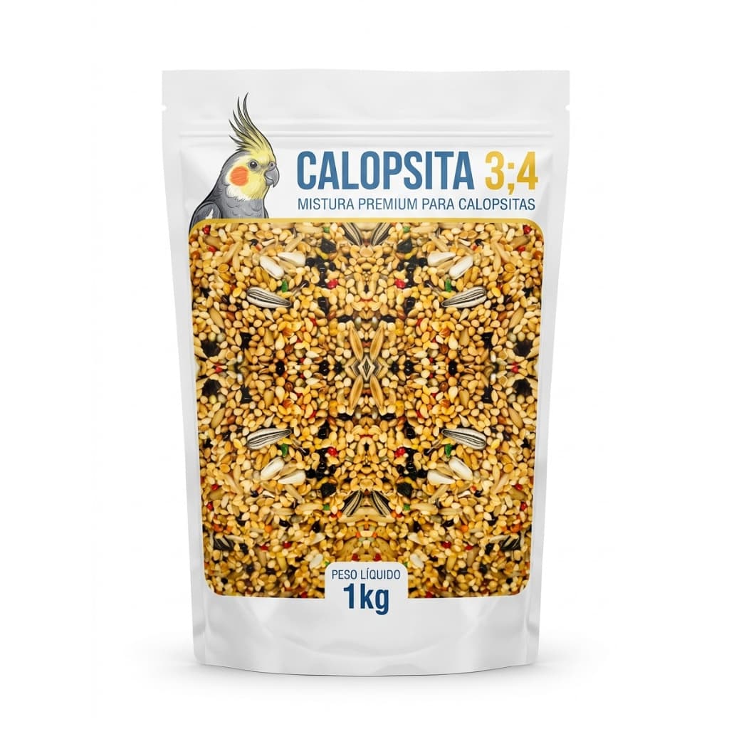 Mistura Periquito Calopsita Agaporne 1kg Ms Passaro Sementes
