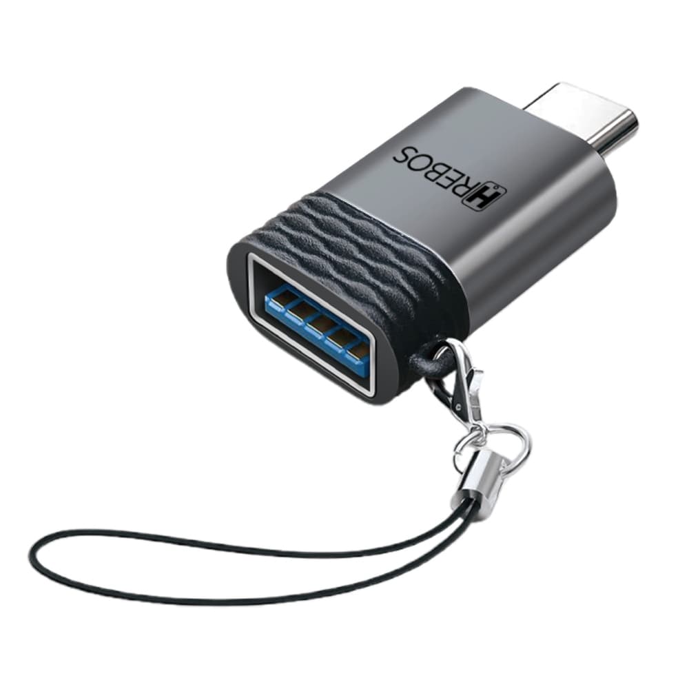 Adaptador OTG USB Para  Tipo C Femea Hrebos Metal Pen Drive Celular Original AD-208