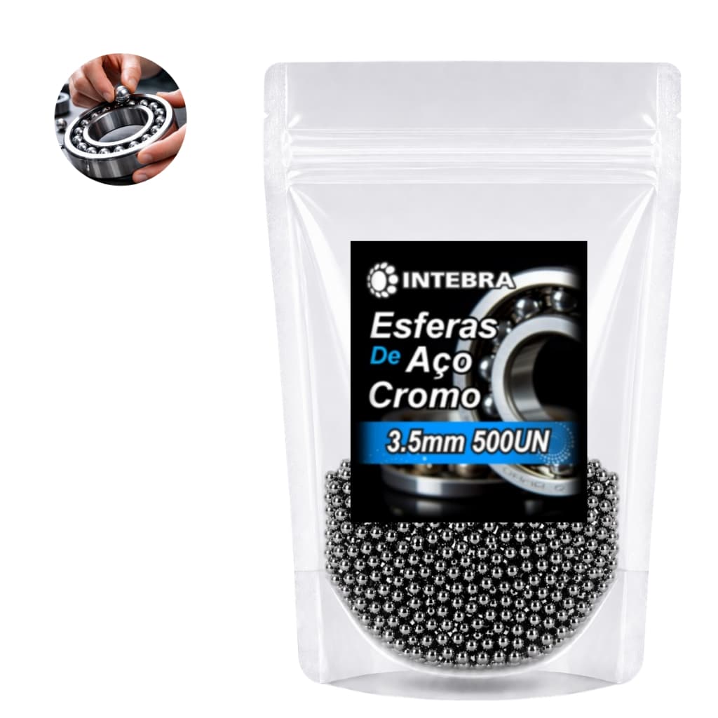 Esfera de Aço Cromo 3.5mm - 500 Unidades