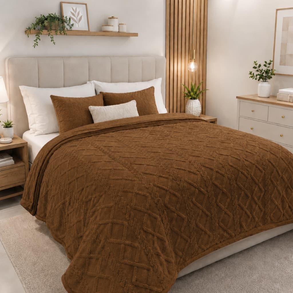 Manta cobertor jacquard Glamour Sherpa colorida 1,80x2,20 coberta macia Glamour