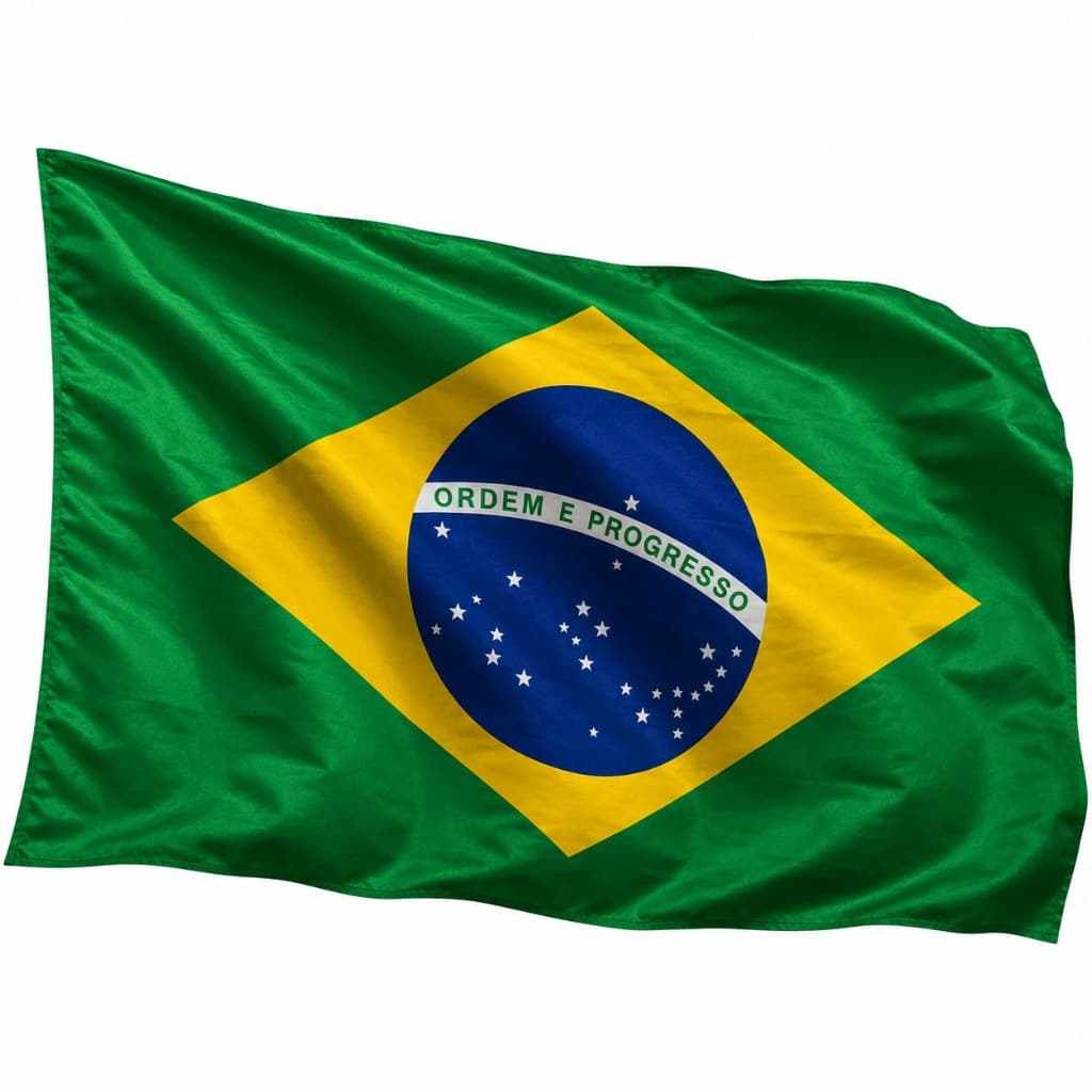 Bandeira do Brasil 1,28x90m Copa do Mundo