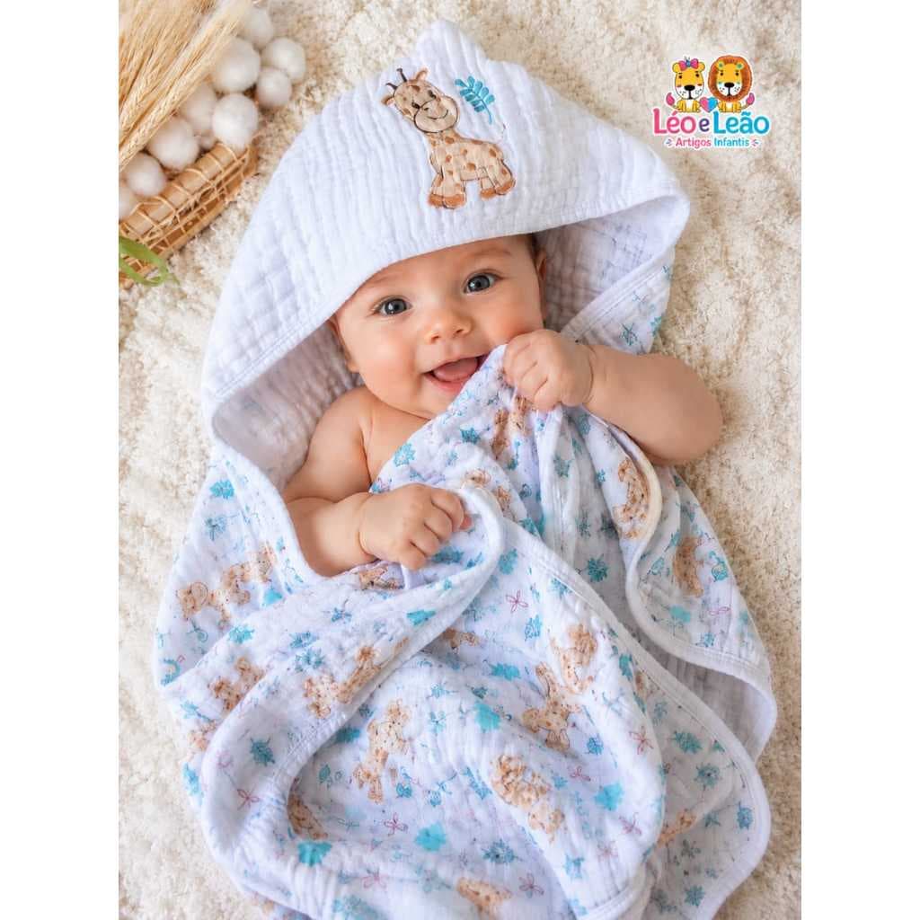 Toalha De Banho Bebe com Capuz 3 Camadas De Fralda a toalha que acompanha o crescimento do seu filho