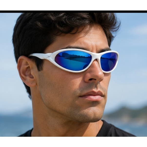 Óculos de Sol Masculino Feminino  Wrap Esportivo Premium