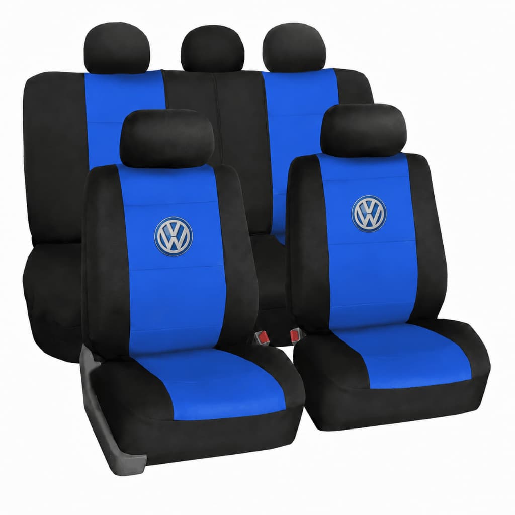 Capa Banco Carro Azul Couro Sintético Volkswagen Gol Fox Voyage Saveiro Polo