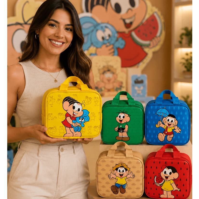 Maleta Turma da mônica  para aniversario. Lembrancinha sem personalização. KITS 10/20/30