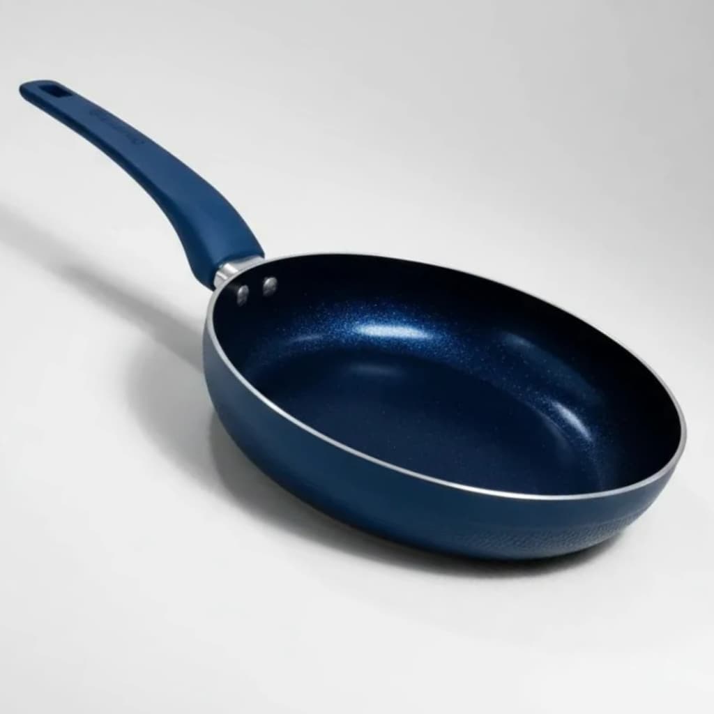 Panela Frigideira Antiaderente Ceramica 26cm Duravel Azul Resistente Cozinha