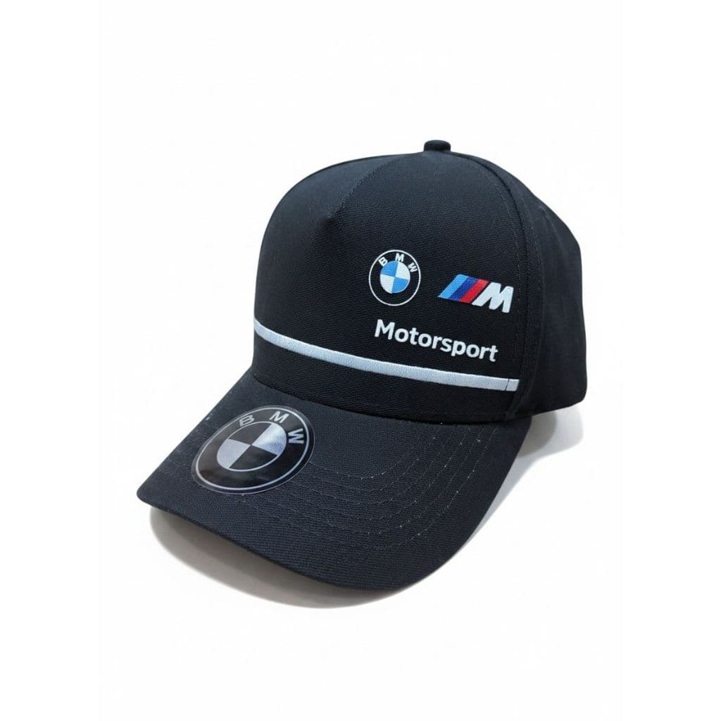 Boné BMW Bordado Premium Fã Carro BMW MotorSport Carro Importado Bone Presente Pai Filho Aba Curva