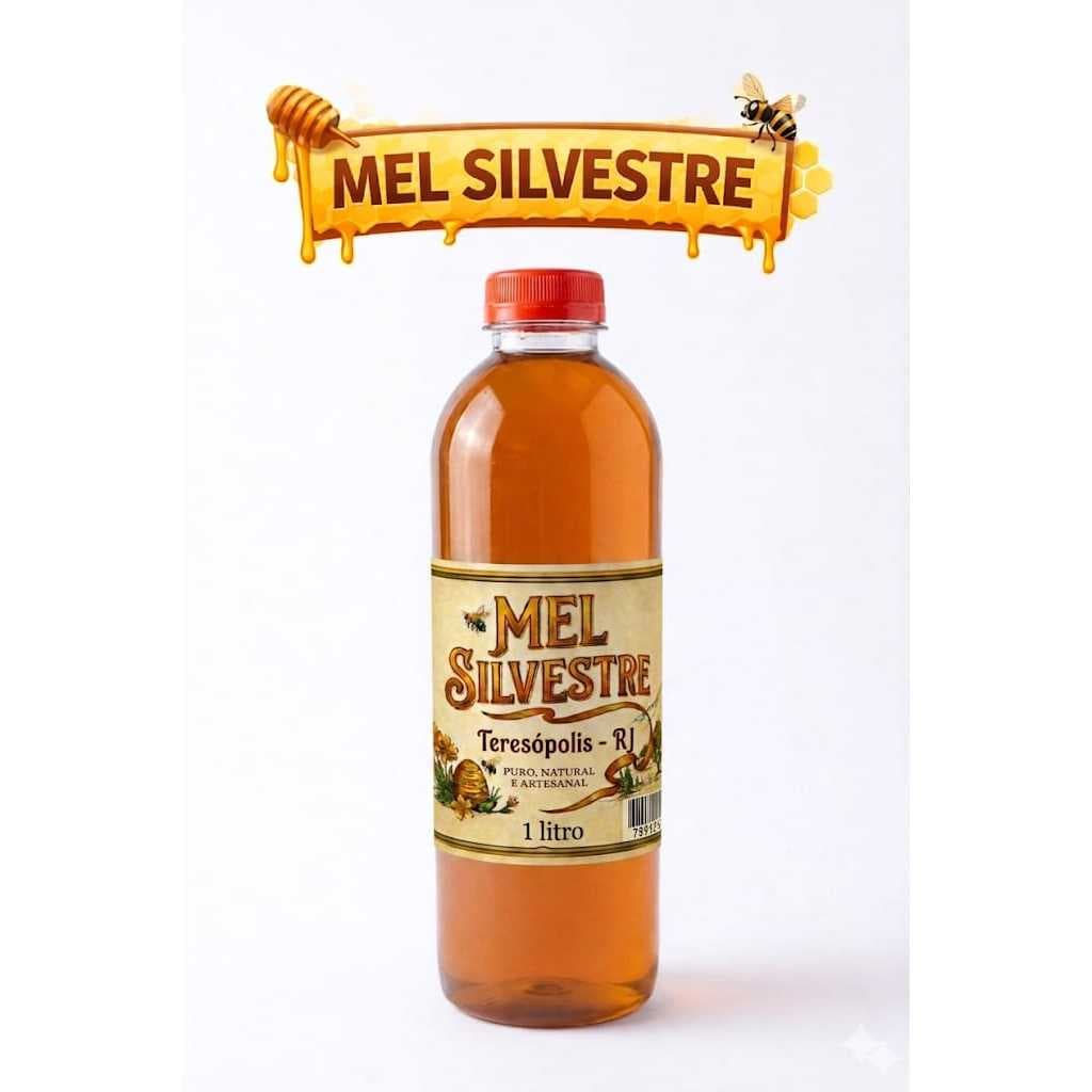 Mel Puro de Abelha 100% orgânico Florada Silvestre 1,3kg