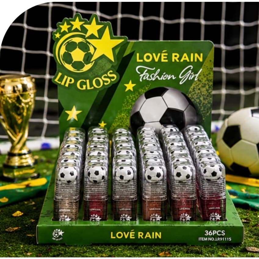 Gloss Labial Copa 2026 Tampa de Bola de Futebol
