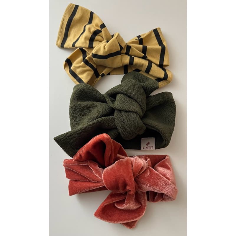 Kit com 3 Faixas de Cabelo Menina / Bandana Infantil Menina / Acessórios de Cabelo de Bebê Menina